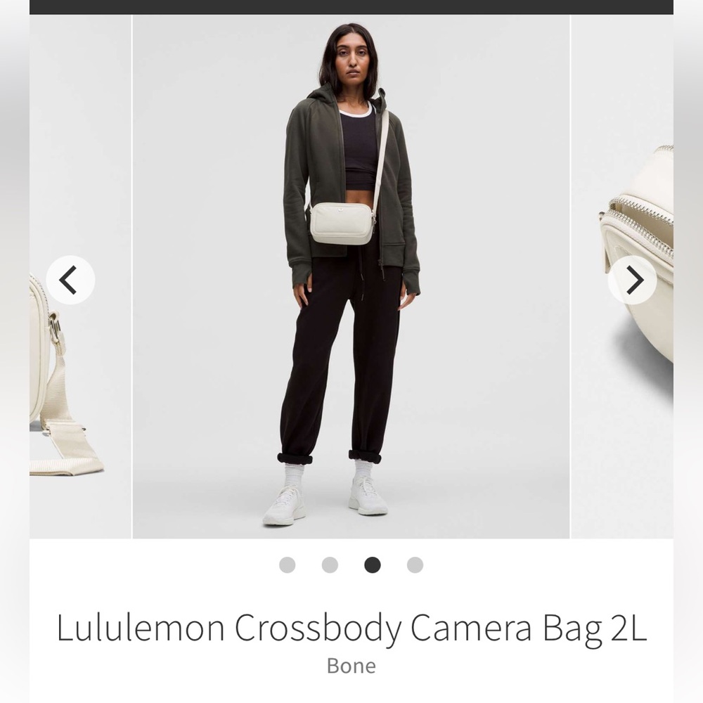 Lululemon bone color crossbody camera bag 2L